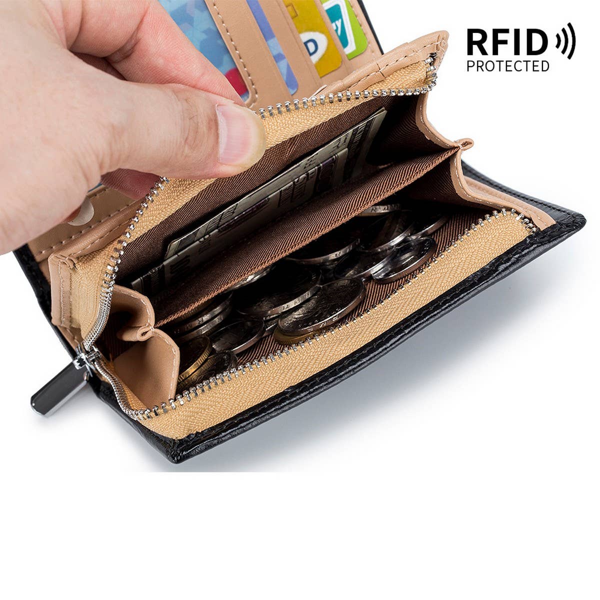 SHORT TOP LAYER COWHIDE VINTAGE LEATHER WALLET_CWAB3824