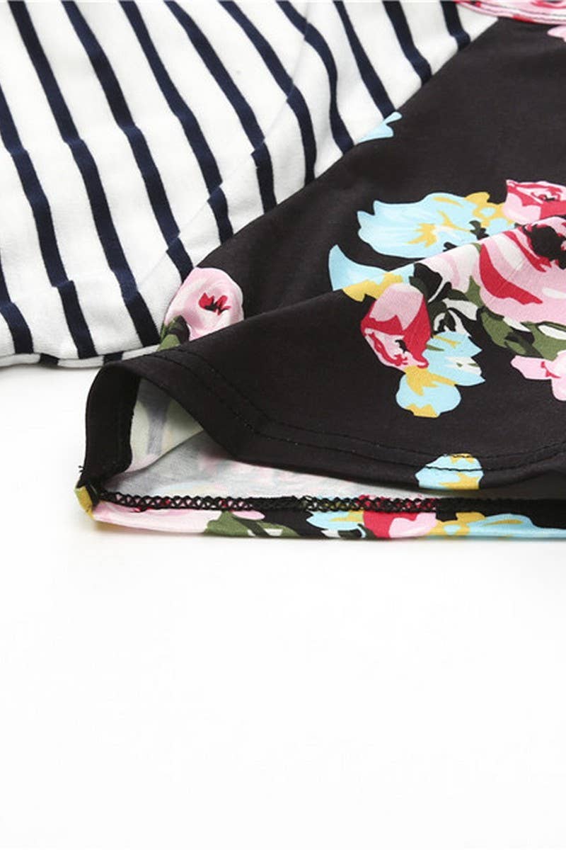 CWTBLS1438_MULTIFUNCTIONAL STRIPED STITCHING NURSING CLOTHES