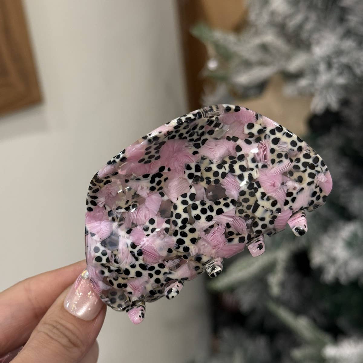 CWAHA4555_NEW LIGHT LUXURY CANDY COLOR SEMI-CIRCULAR HAIRPIN