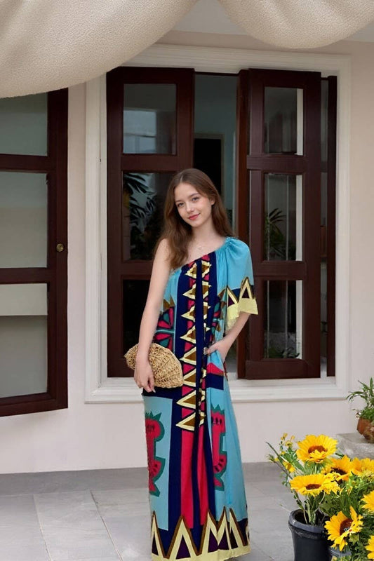 CWDMD6493_POSITIONING PRINT OFF-SHOULDER MAXI DRESS