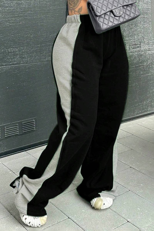 CWBMP0197_WINTER COLOR-MATCHING STRAIGHT-LEG PANTS