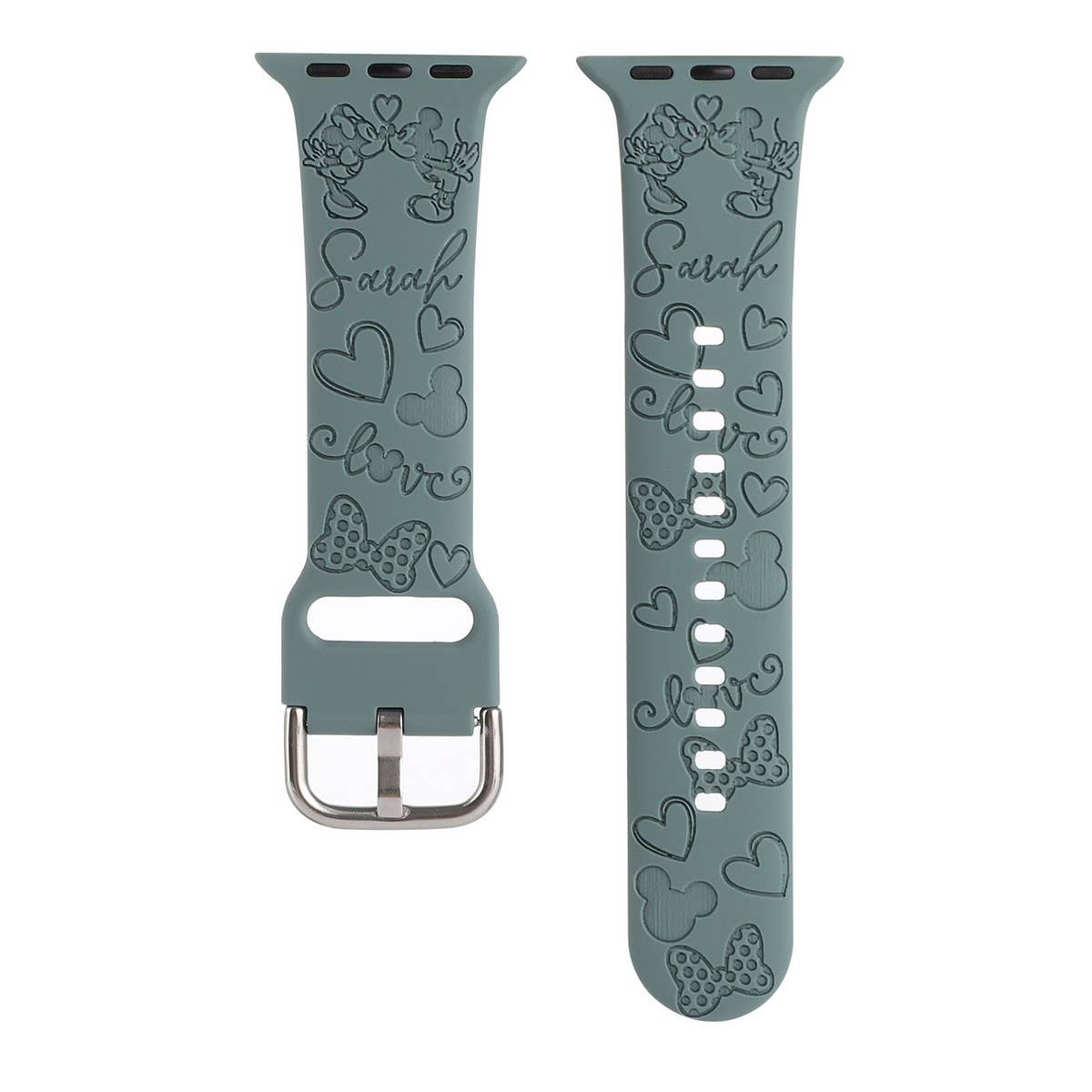 IWATCH8-1 ENGRAVED SILICONE APPLE WATCH9 STRAP