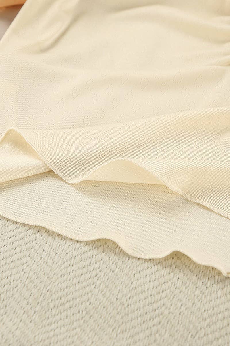 CWSPJ0169_KNITTED SHORT-SLEEVED SHORTS HOME WEAR SET