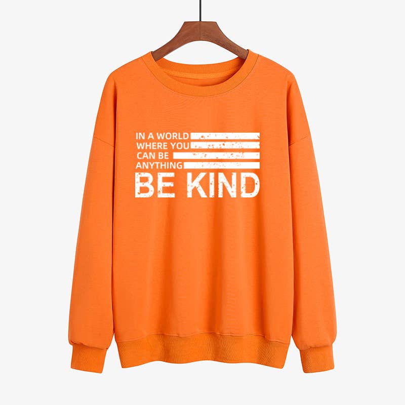 Basic monogrammed round neck hoodie