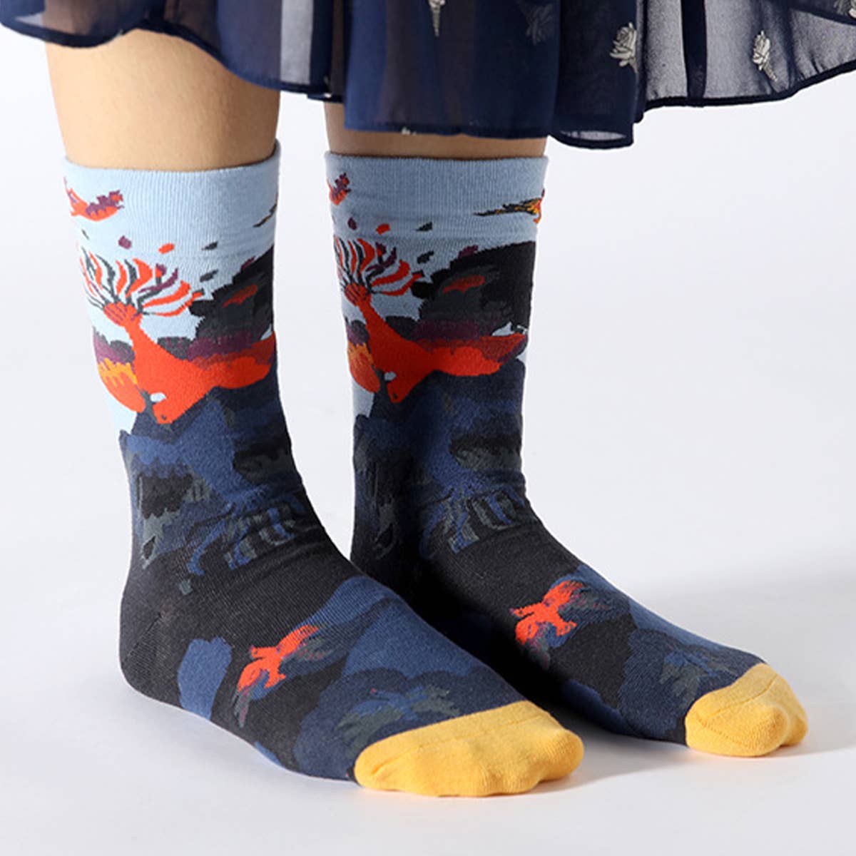 FRENCH FASHION BRAND COTTON THERMAL SOCKS
