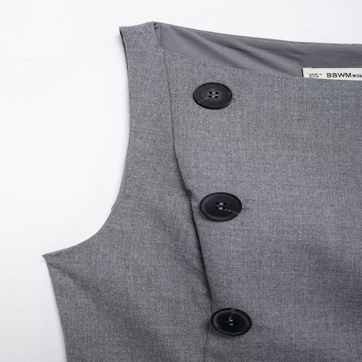 Stylish Buttoned Boat Neck Shirt ??Casual Look_CWTHT0240
