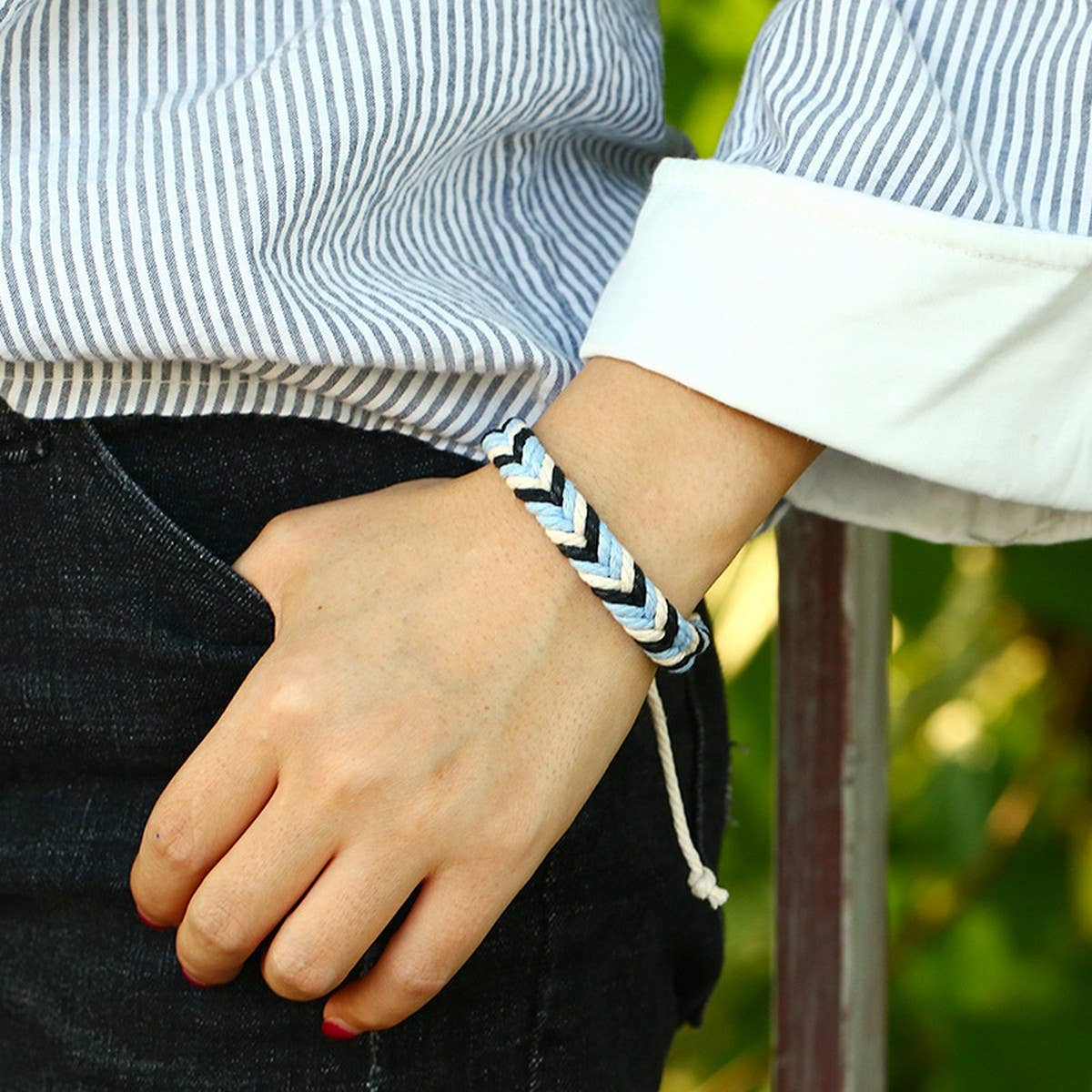 NEW COLOR HEMP ROPE COUPLE BRACELET