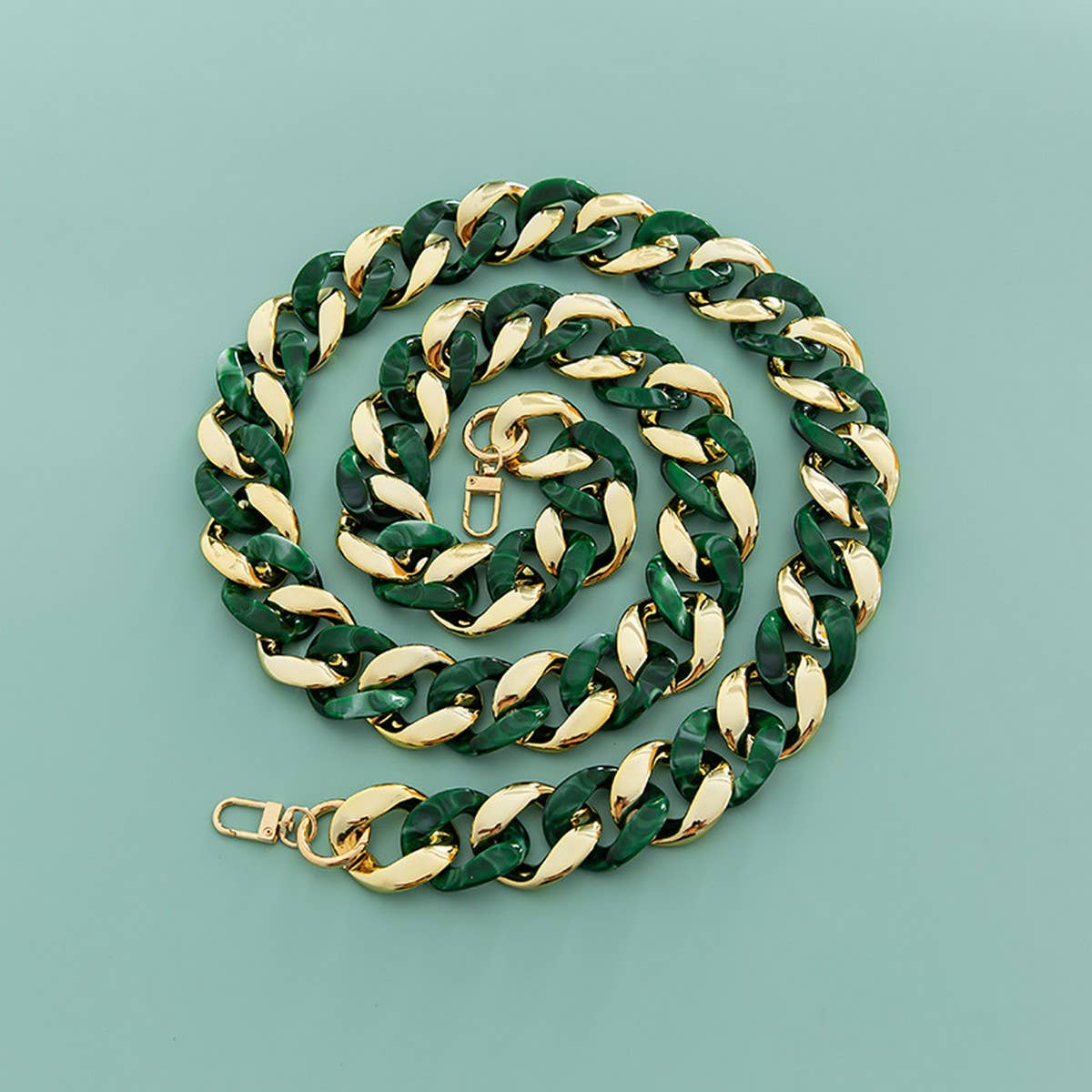Large Resin Acrylic Bag Chain,Wide Shoulder Strap