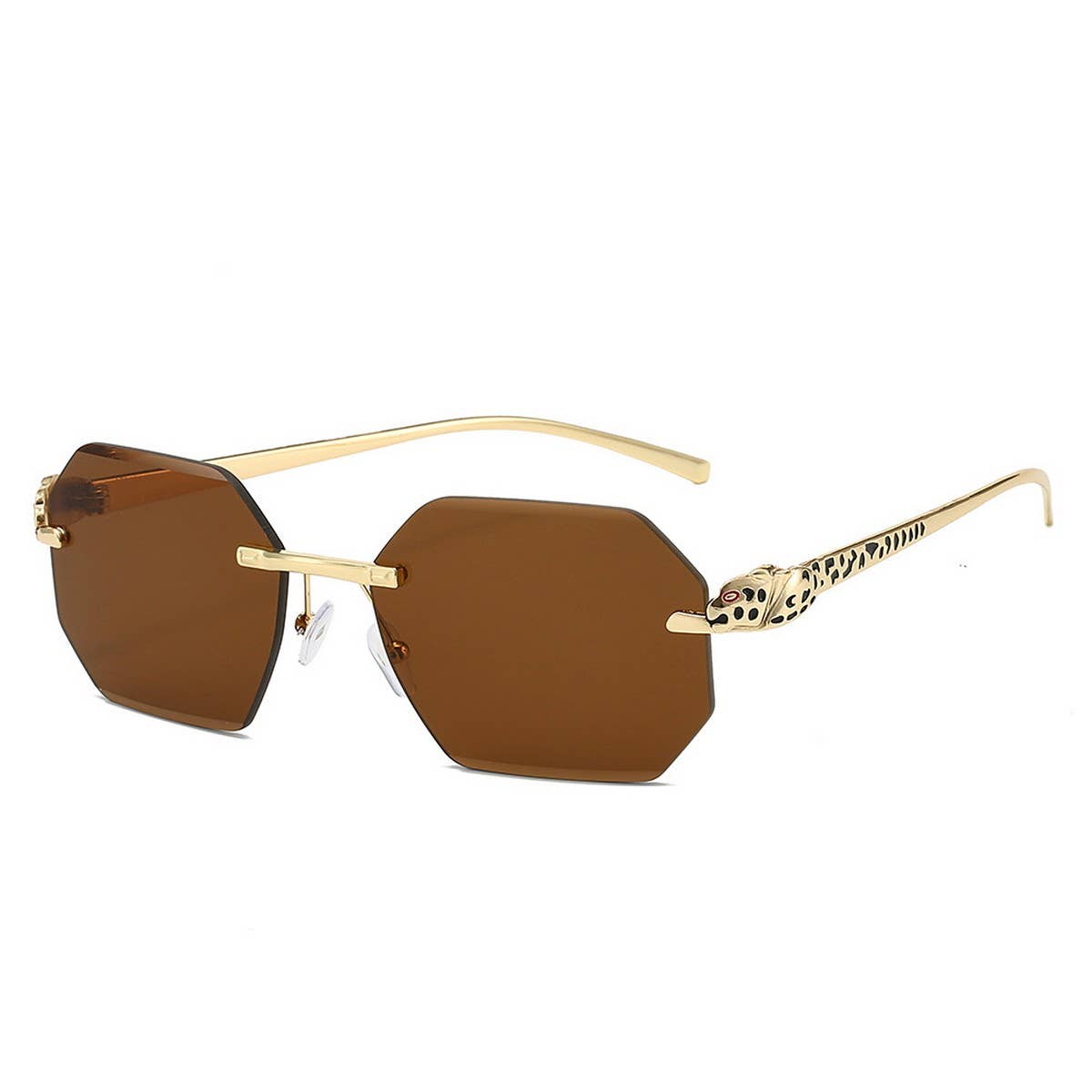 FRAMELESS POLYGONAL FASHION SUNGLASSES