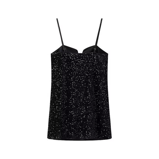 Women?™s French Style Sequin Embroidered Dress_CWDMD5821
