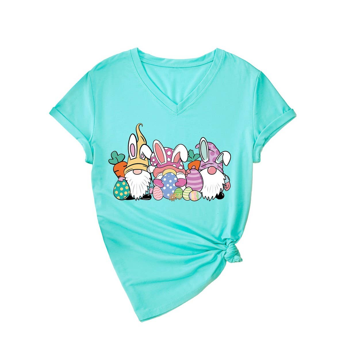 EASTER CUTE DWARF FASHION PRINT SHORT SLEEVE TEES_CWTTS0786