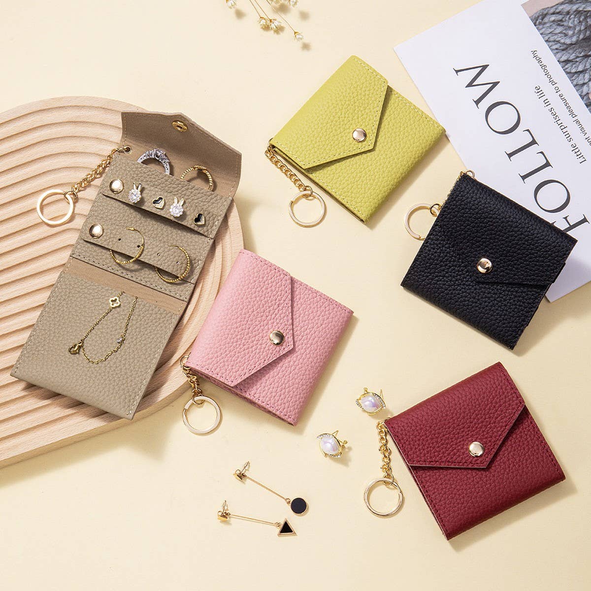 Fashion Leather Jewelry Pouch?Portable Organize_CUAB00378