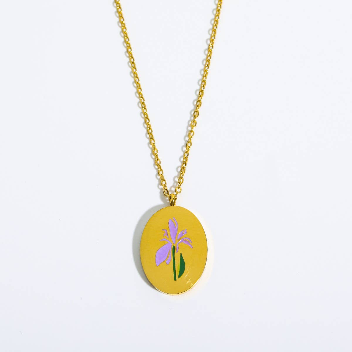 VINTAGE DECEMBER FLOWER CLAVICLE NECKLACE