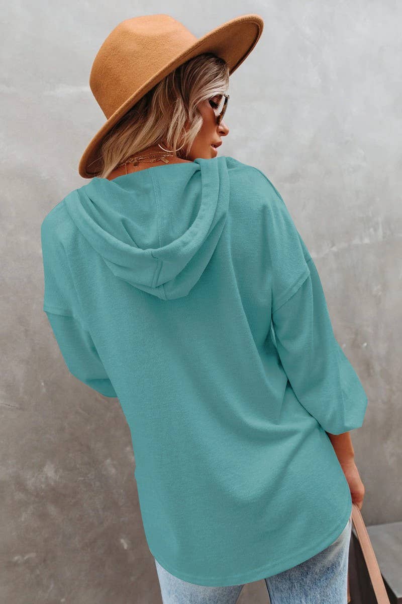 CWOHOL0615_CASUAL LOOSE SOLID COLOR HOODIE SWEATSHIRT