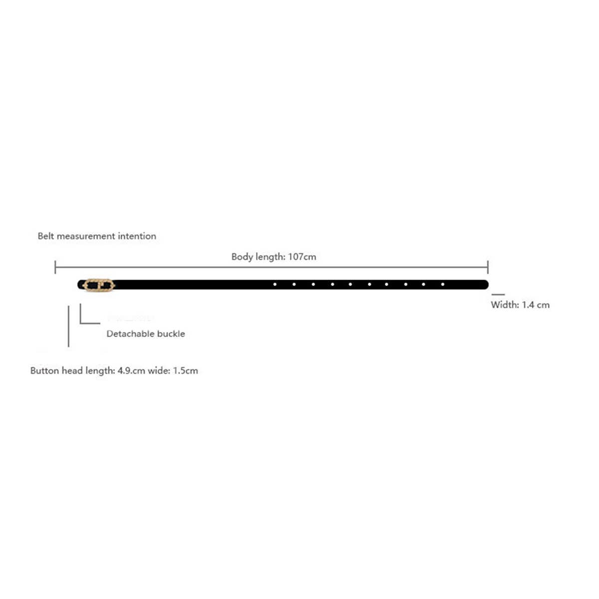 WOMEN SIMPLENICHE DESIGN THIN BELT_CWABE0179