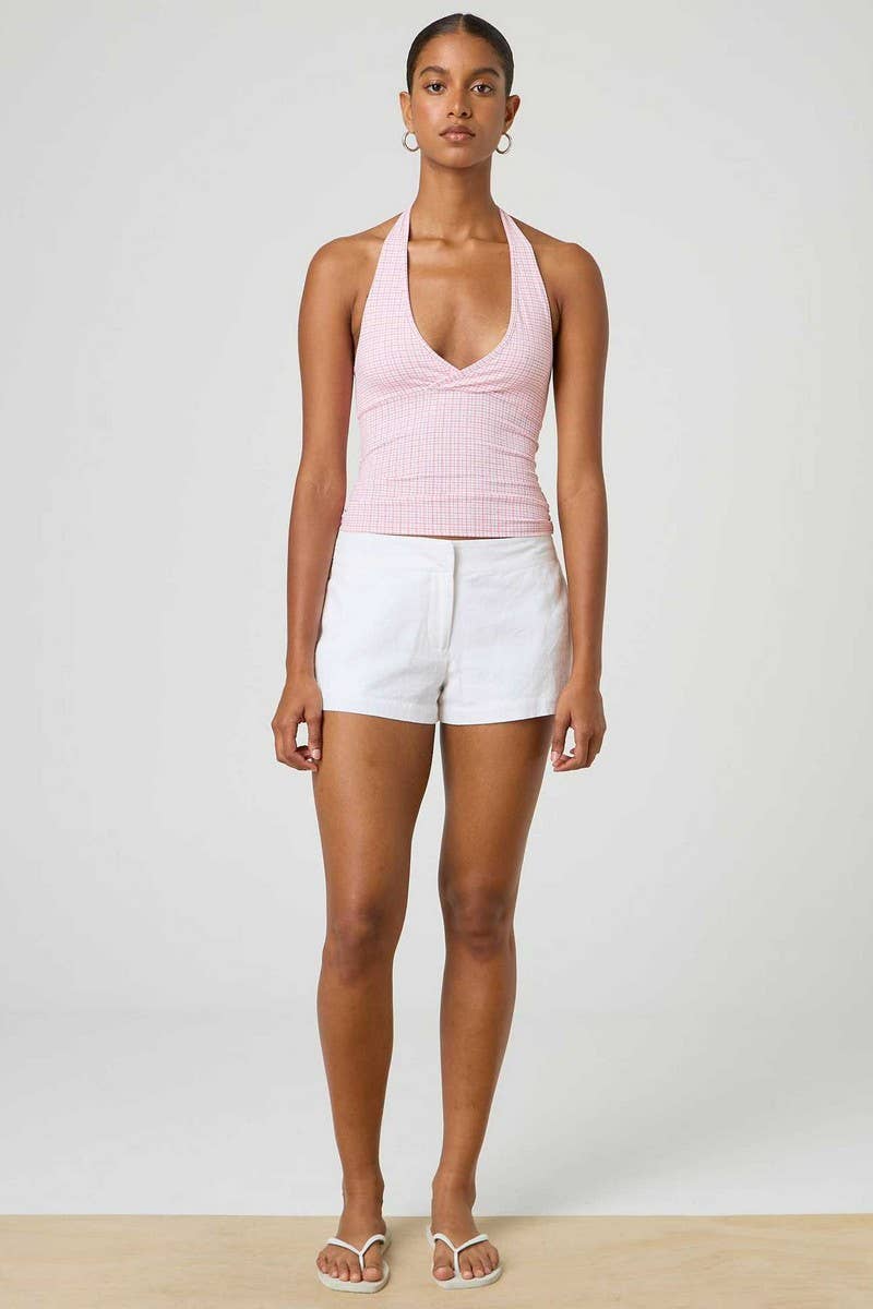 CWTHT0255_SEXY SLIM FIT HALTER CASUAL TANK TOP