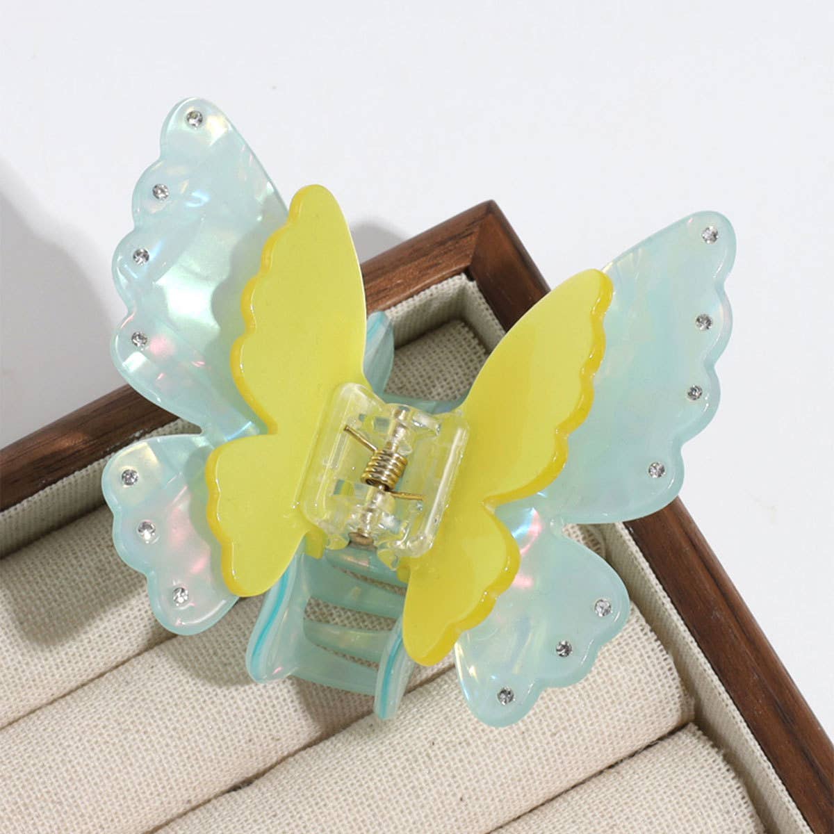 2024 NEW COLORFUL DOUBLE-LAYER BUTTERFLY CLIP_CWAHA2198