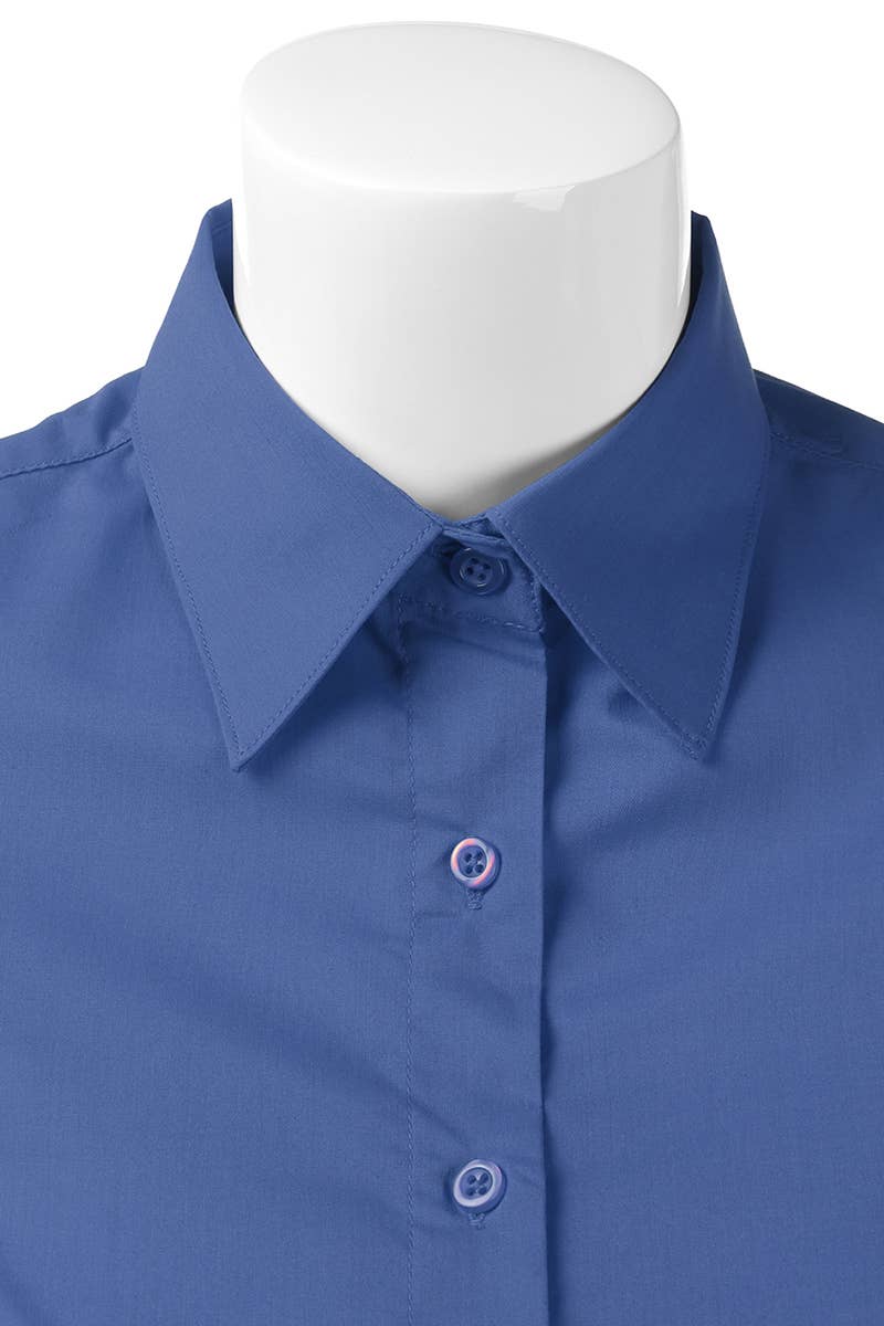 CWTSTS118-P_Slim Classic Short Sleeve Bttn Down Collar Shirt