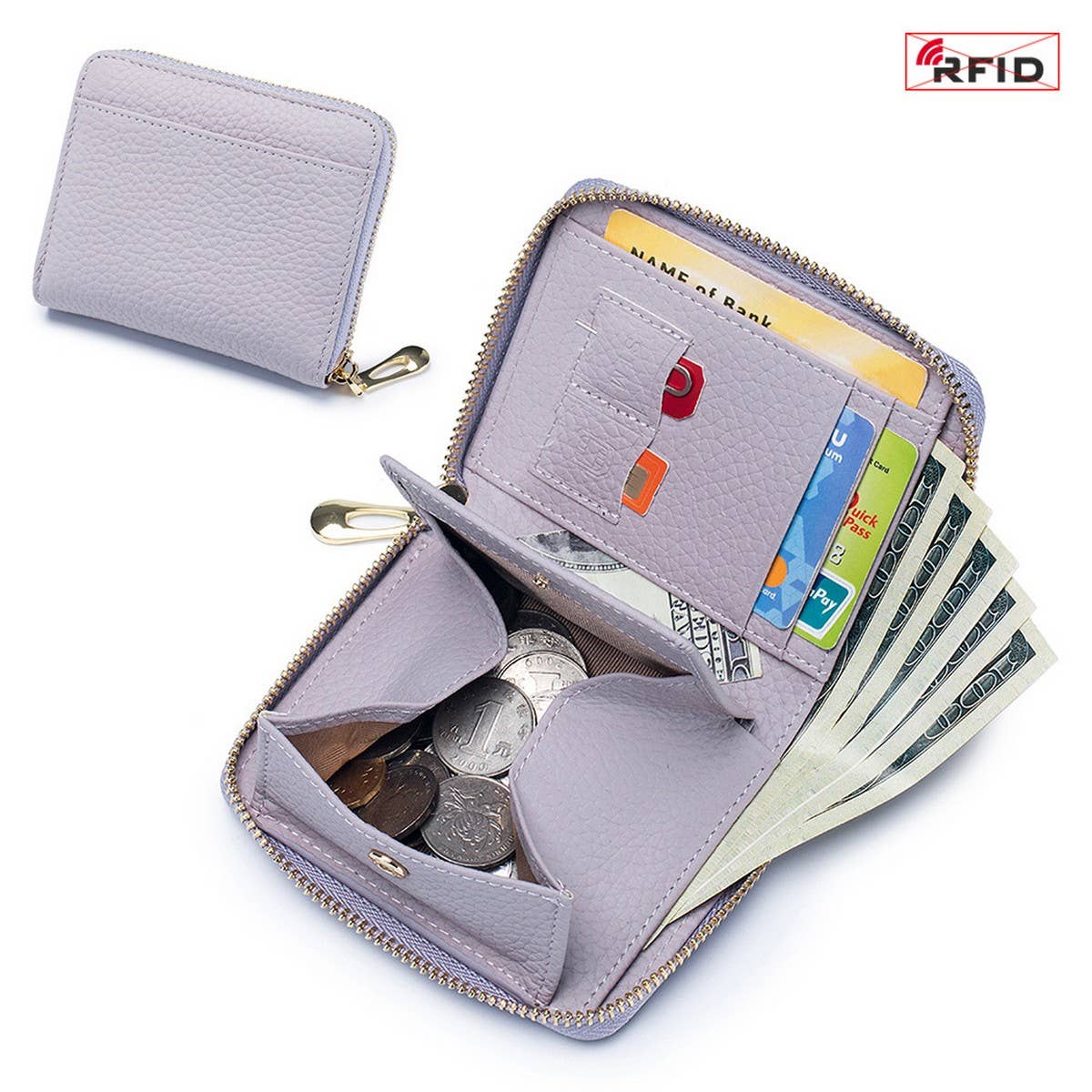 FASHION MULTIFUNCTIONAL SHORT LEATHER WALLET_CWAB3754
