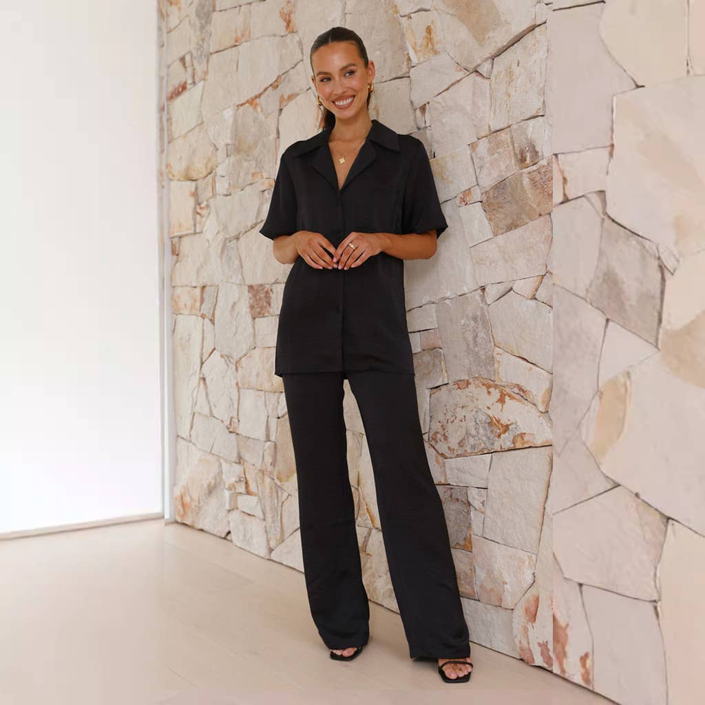 Comfortable short-sleeved trousers home suit