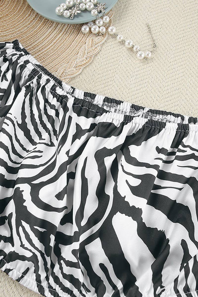 CWSPJ0101_OFF SHOULDER LONG SLEEVED PANTS PAJAMAS SET