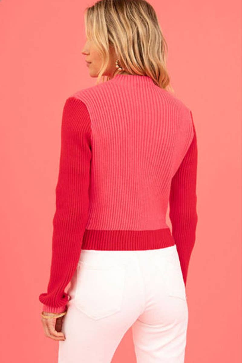 CWOSWL6733_WINTER CREW-NECK LOVE LONG-SLEEVED SWEATER