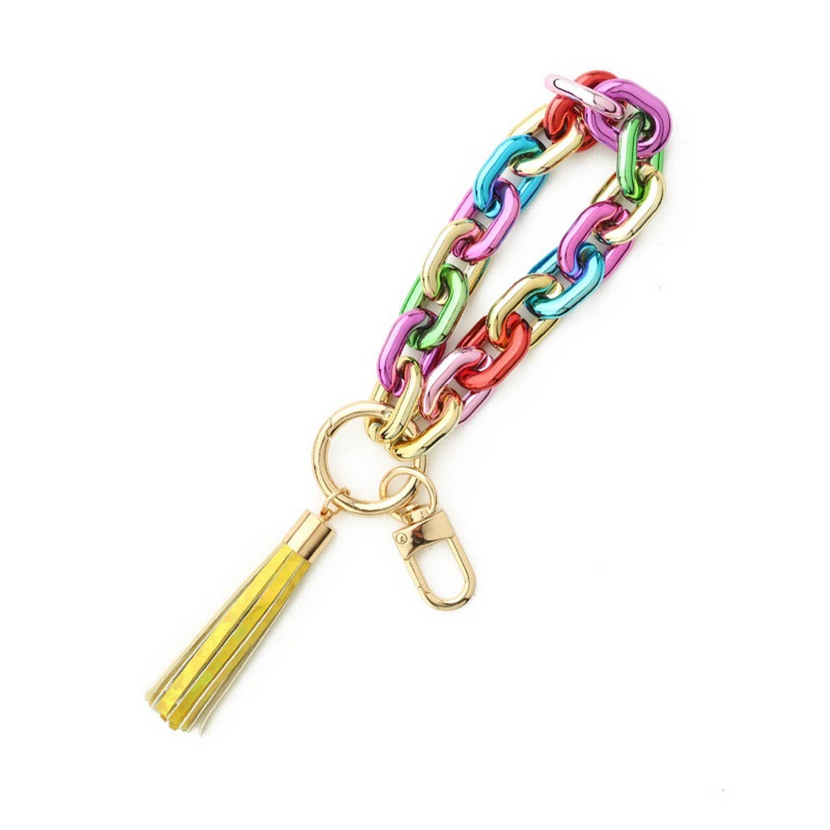 Silicone Bead Bracelet with Beech Wood Keychain_CWAB5012