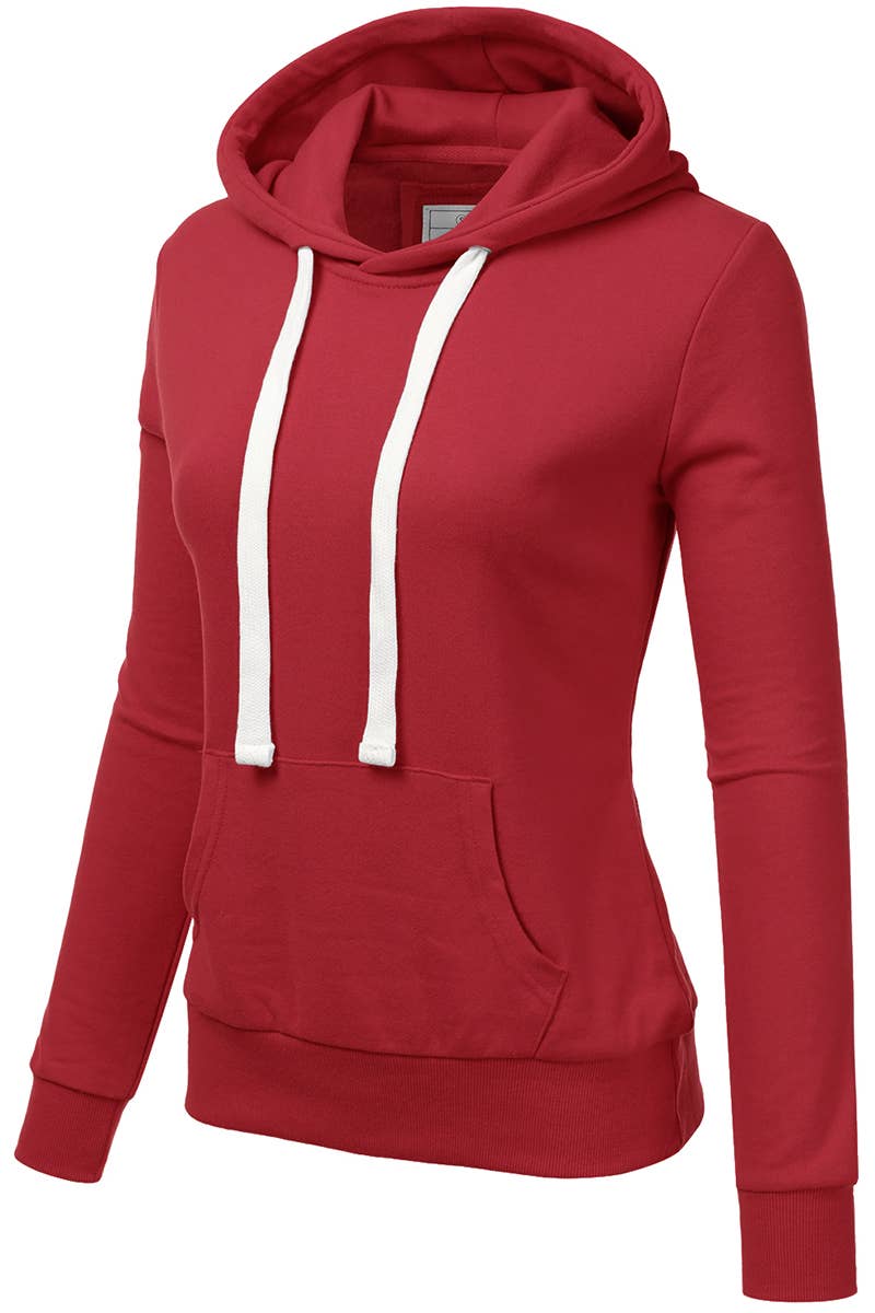 AWOHOL193_Basic Lightweight Pullover Hoodie