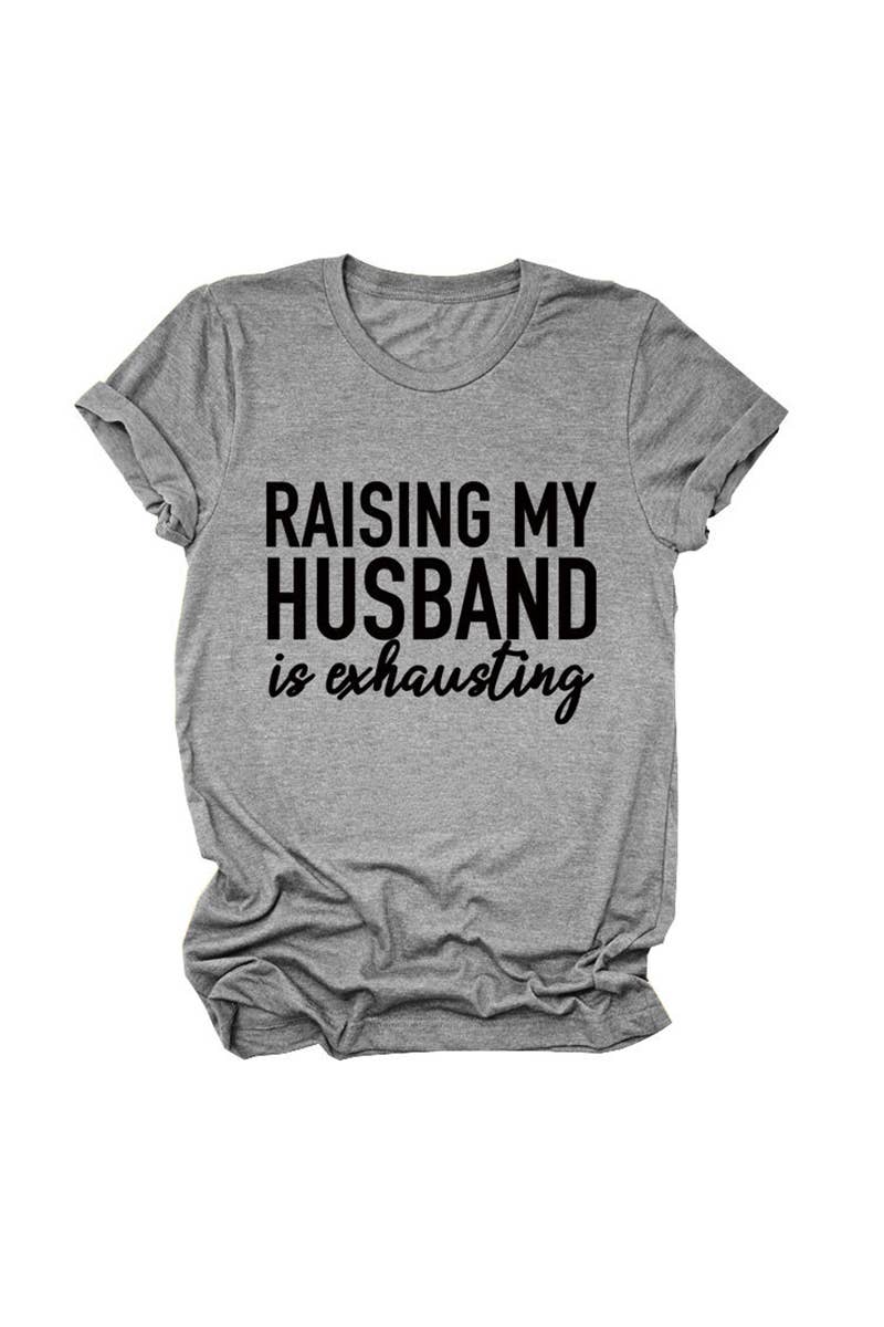 CWTTS1550_WOMEN'S SIMPLE LETTER PRINT ALL-MATCH T-SHIRT