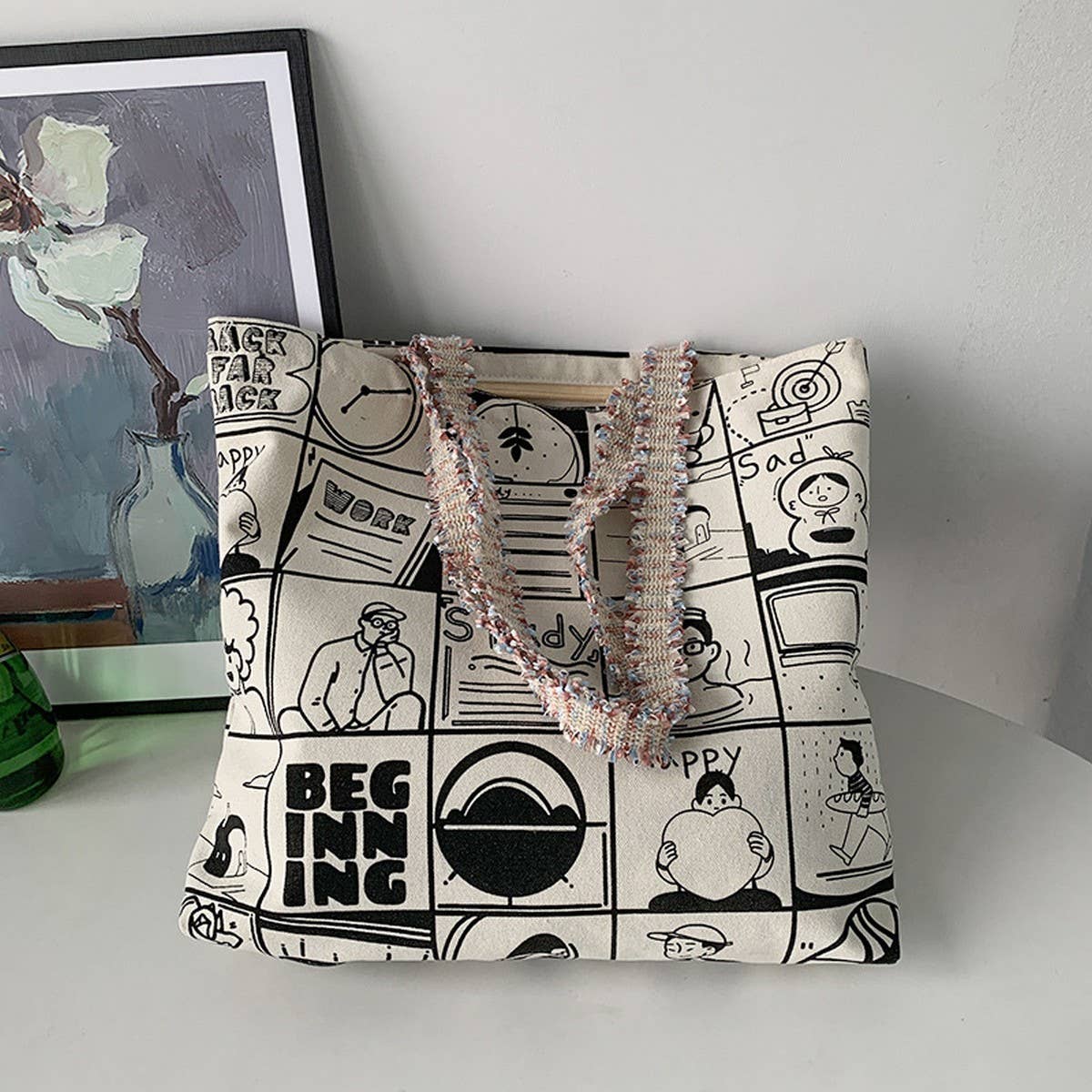 STYLISH LARGE CAPACITY PRINTED SHOULDER BAG_CWAB2178