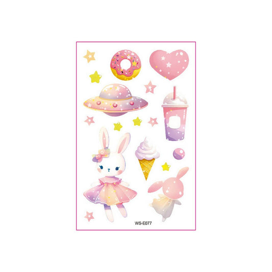 Glitter Cartoon Tattoo Stickers for Kids ?Bear Set