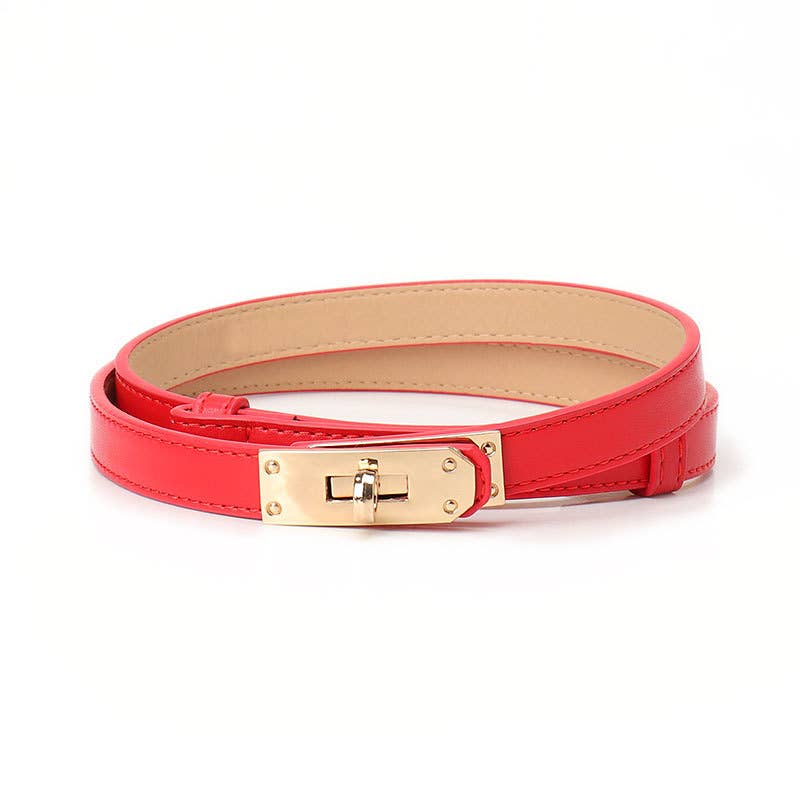 High-end lockable thin waist strap