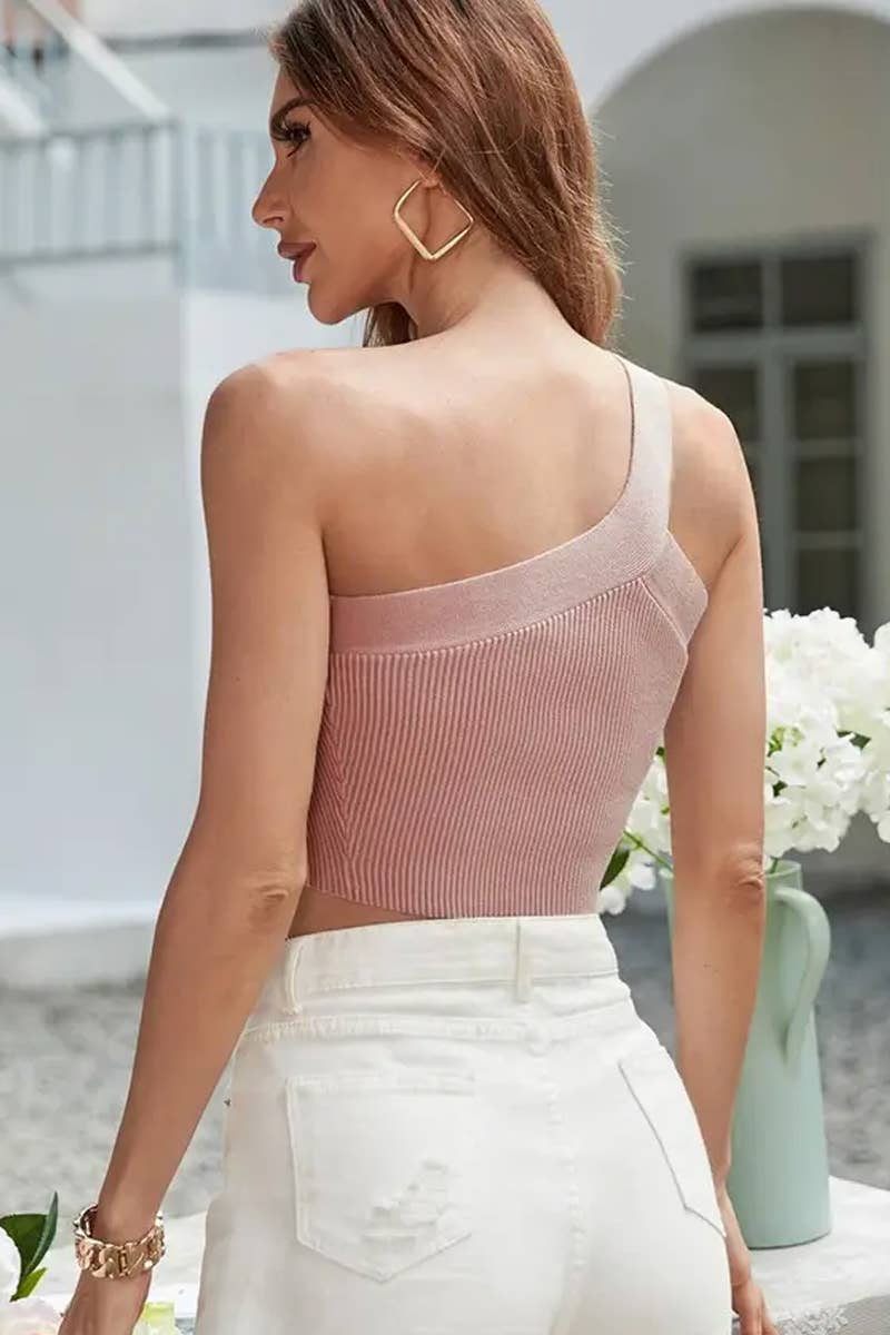 CWTTSL0305_SPRING AND SUMMER HOLLOW CONTRAST COLOR TANK TOP