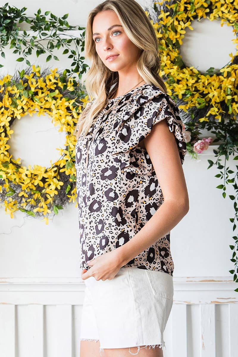 CWTBLS1249_LEOPARD PRINT CREW-NECK SHORT-SLEEVED TANK TOP