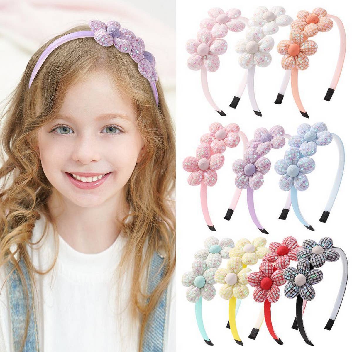 CHILDREN'S PLAID HANDMADE HEADBAND