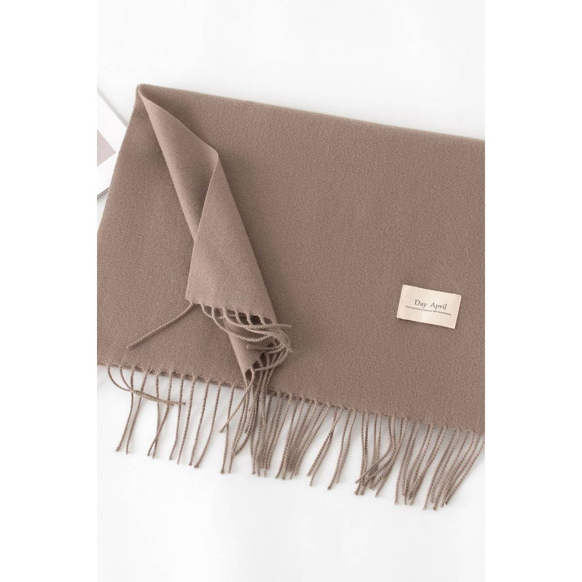 CWASC1482_SOLID COLOR MEDIUM-LENGTH WARM SCARF SHAWL NECK