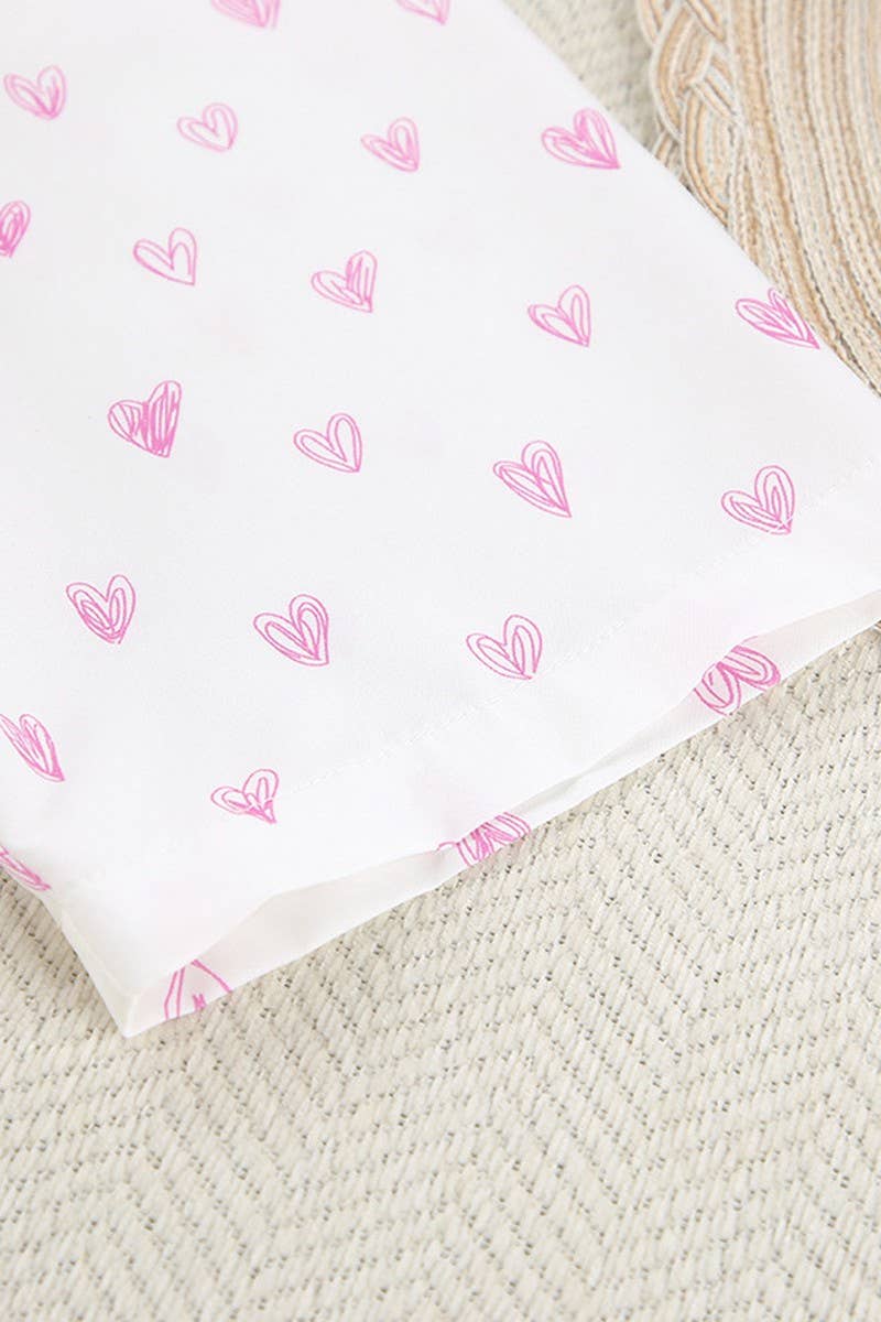 CWSPJ0062_PRINTED SHORT SLEEVED SHIRT SHORTS PAJAMAS SET