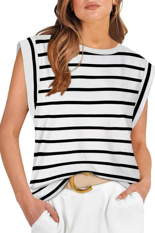 CWTTSL0241_Round Neck Sleeveless Knit Top