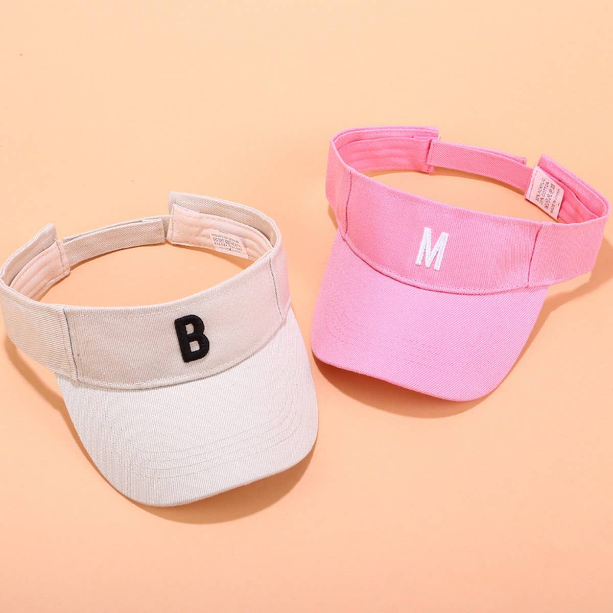 Embroidered Letter Visor Hat - Summer Sunshade Cap_CWAH3284