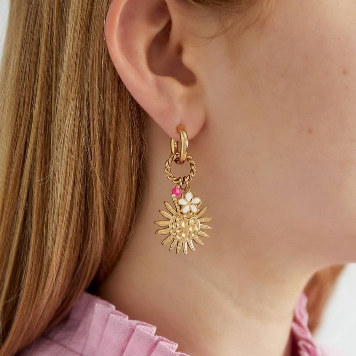 Summer Ocean Collection Gold Earrings_CWAJE5120