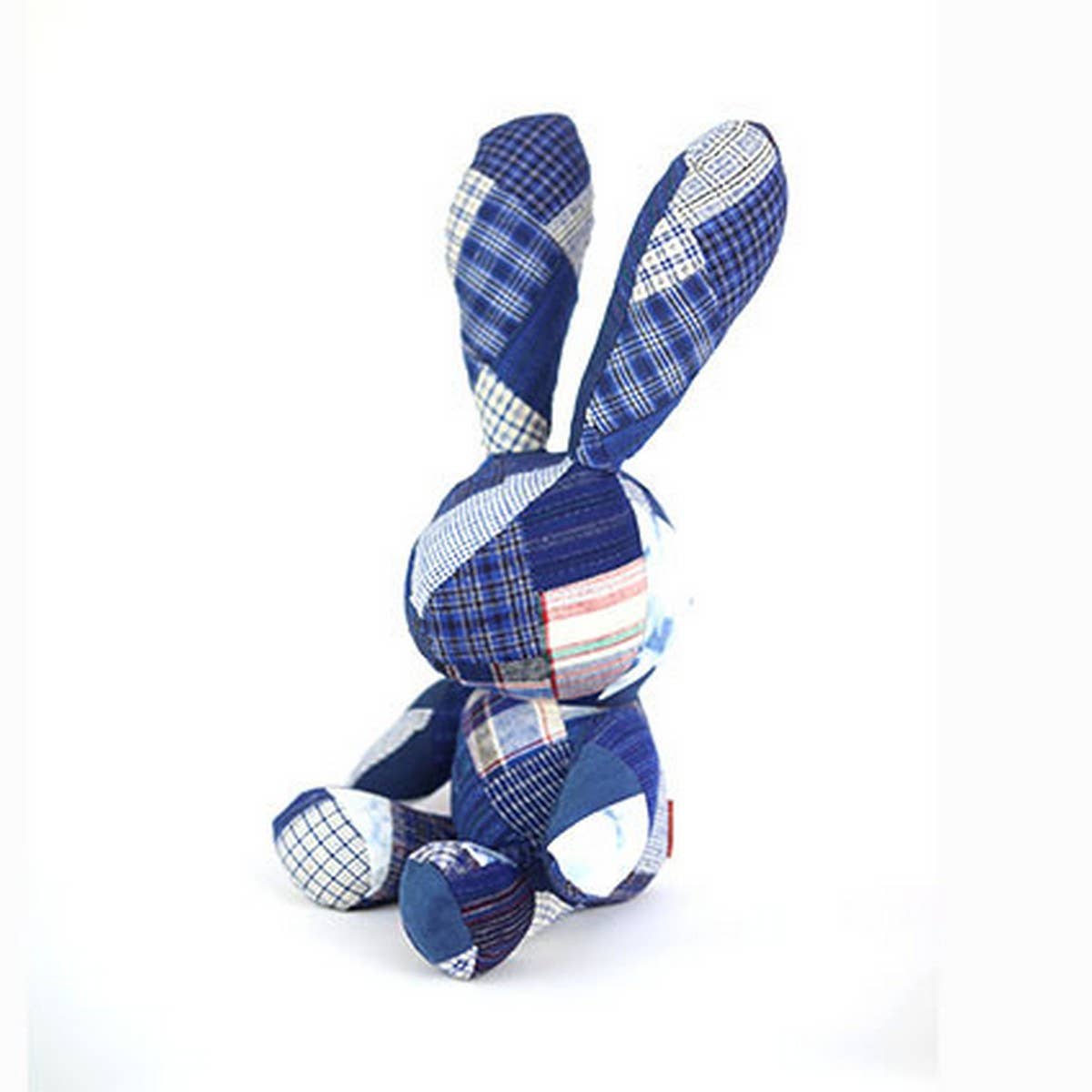 Handmade Indigo Dye Patchwork Fabric Animal Doll