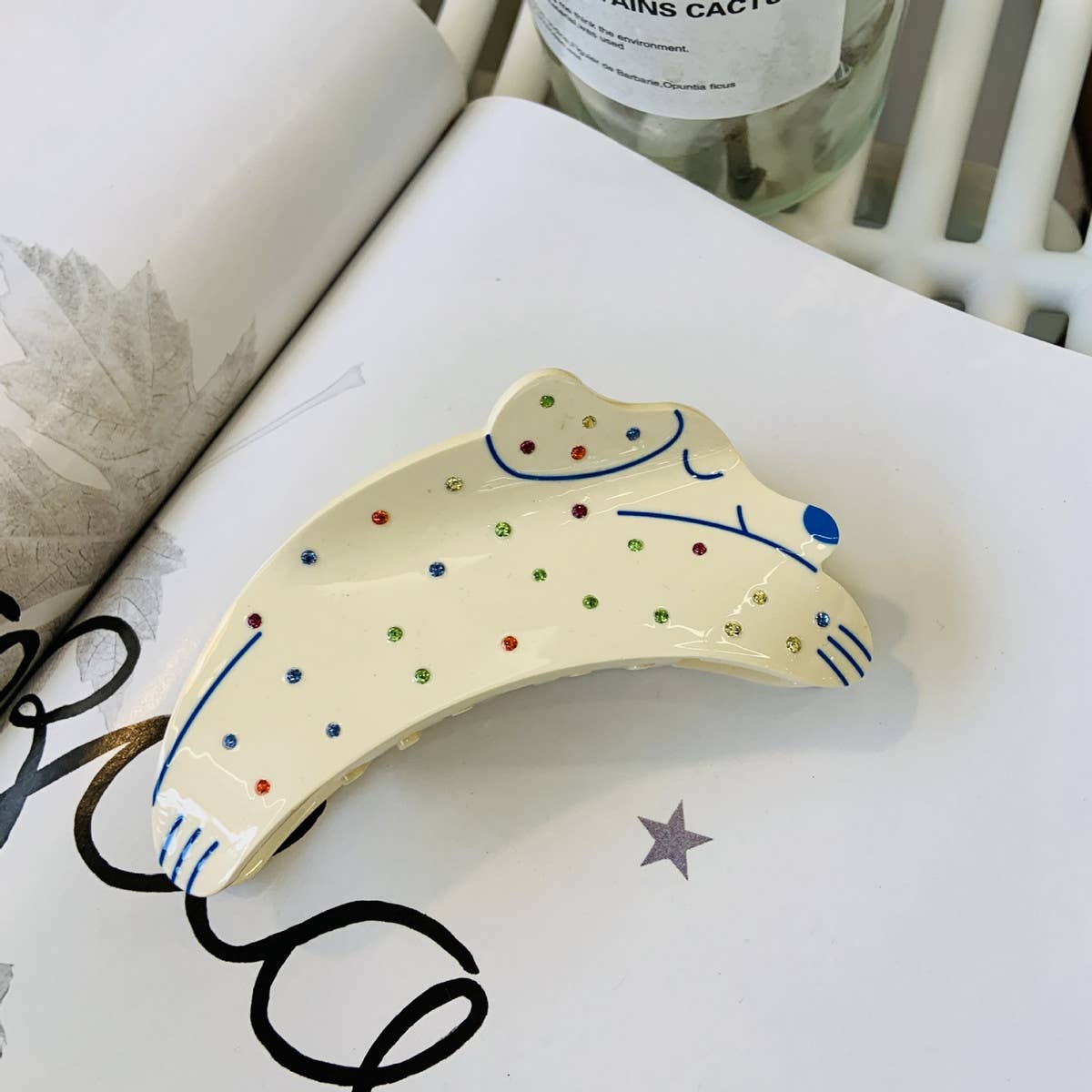 CWAHA4501_ANIMAL HAIR CATCHER SPOTTED DOG HAIR CLIP