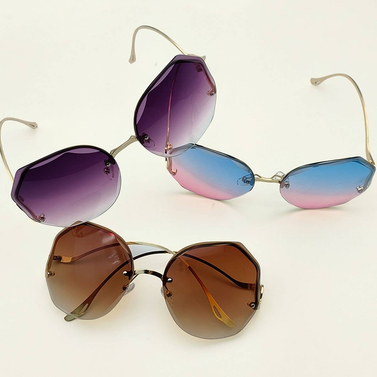 FASHIONABLE AND HIGH-END RIMLESS SUNGLASSES_CWASG0383
