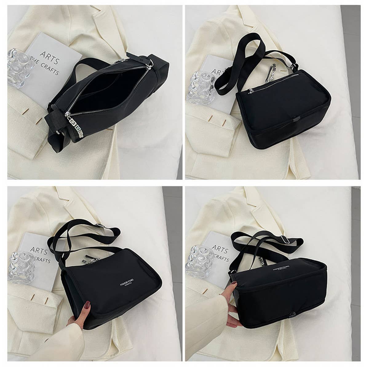 SIMPLE LARGE CAPACITY CASUAL SHOULDER BAG_CWAB1549