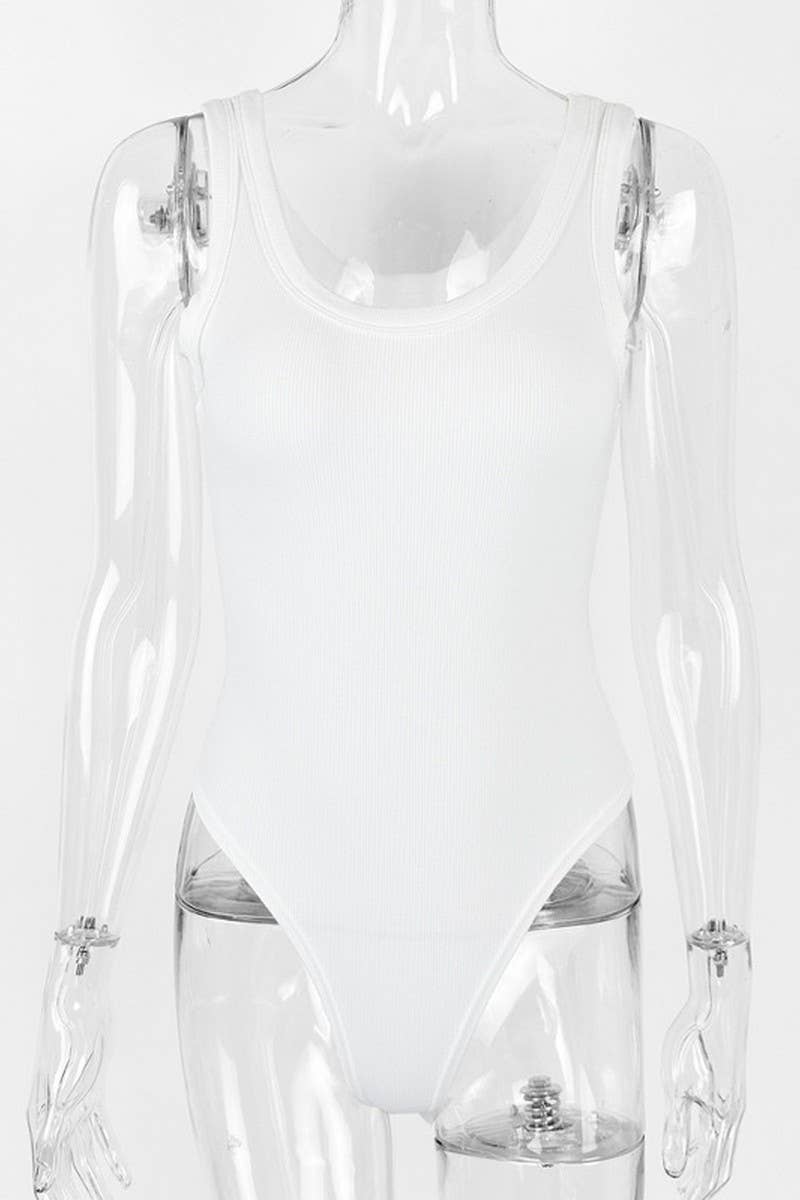 CWSJS1374_SUMMER TIGHT SEXY ROUND NECK SLEEVELESS JUMPSUIT