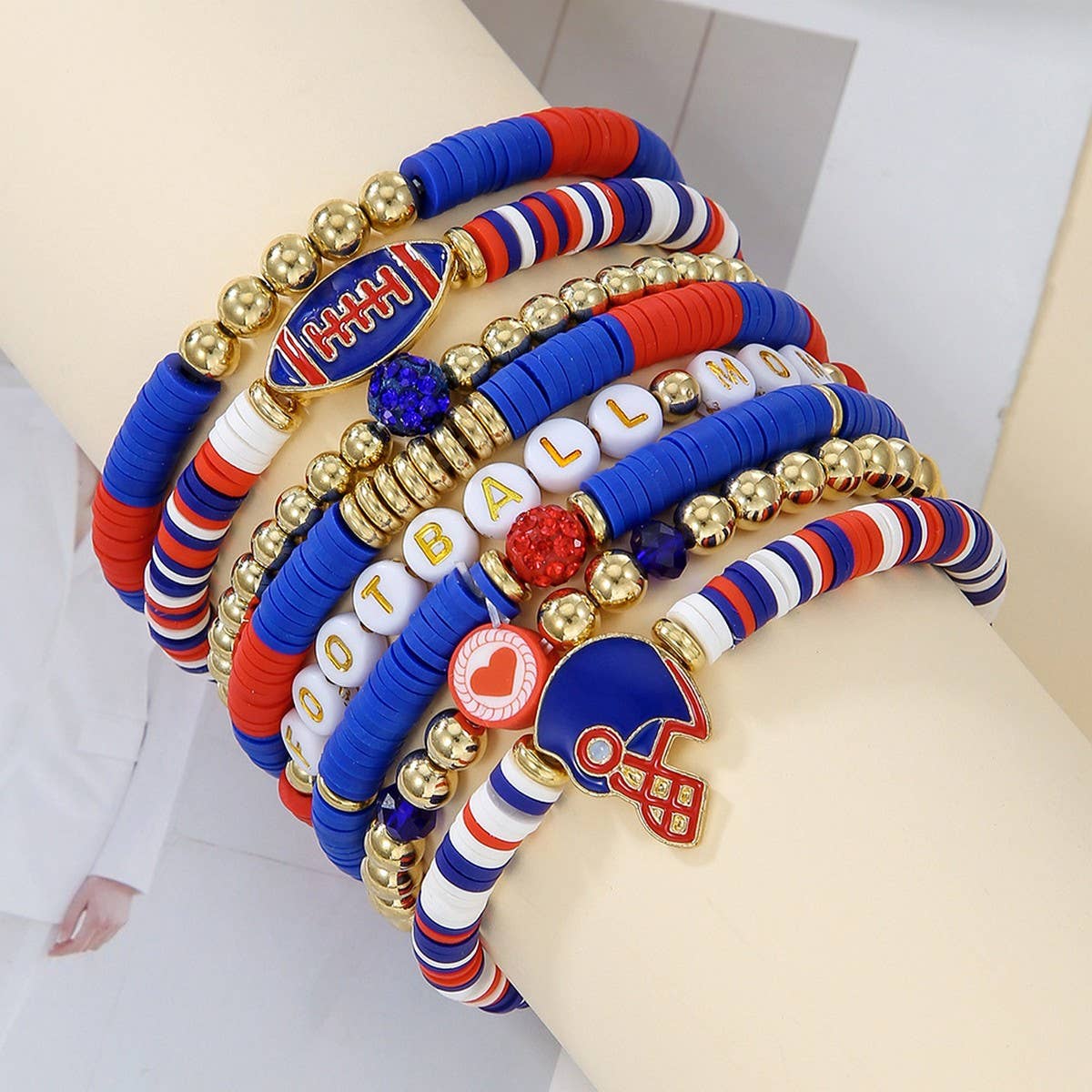 BRACELET 8-PIECE SET POLYMER CLAY BRACELET_CWMM3512