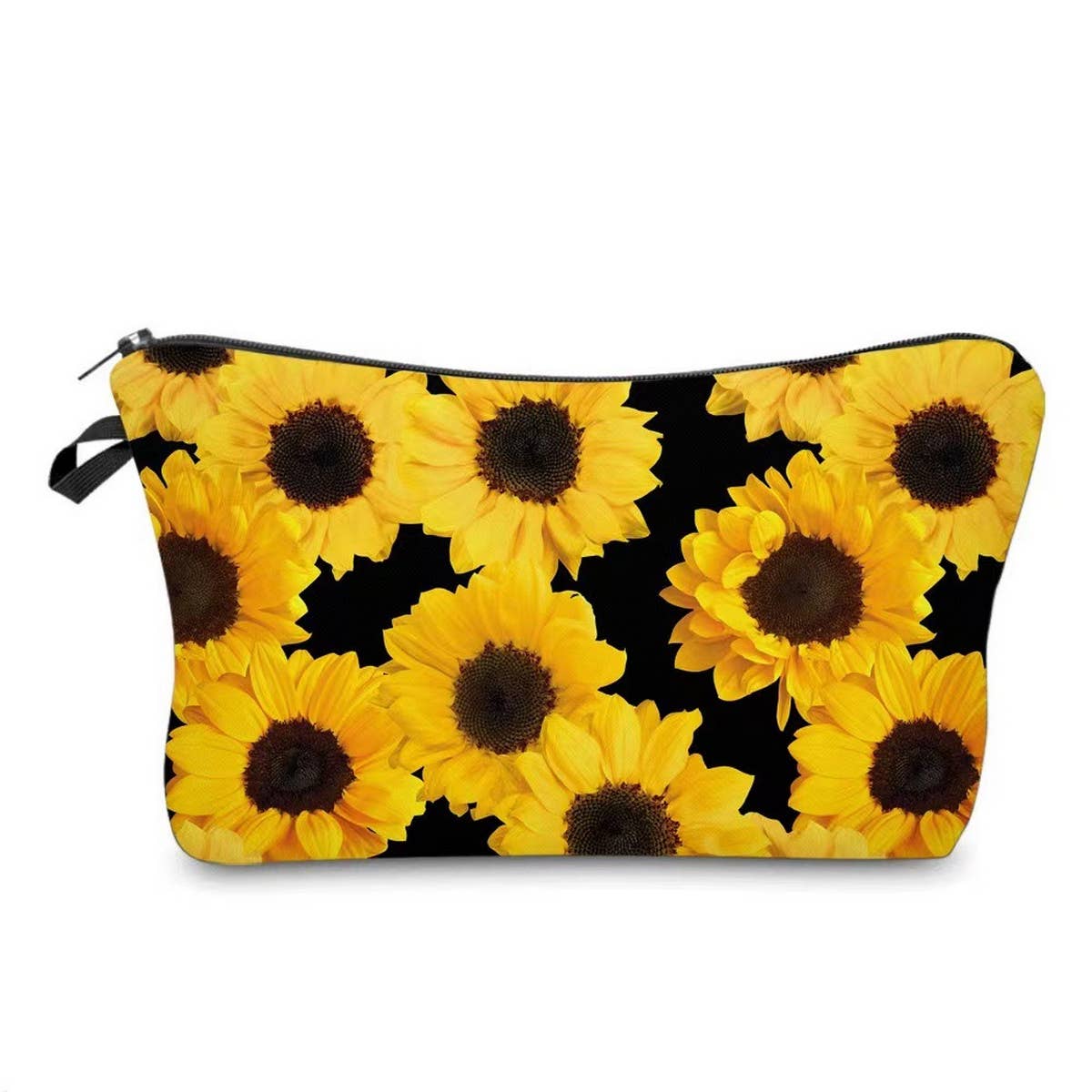 NEW PRINTED SUNFLOWER FLOWER COSMETIC BAG_CWAB2263