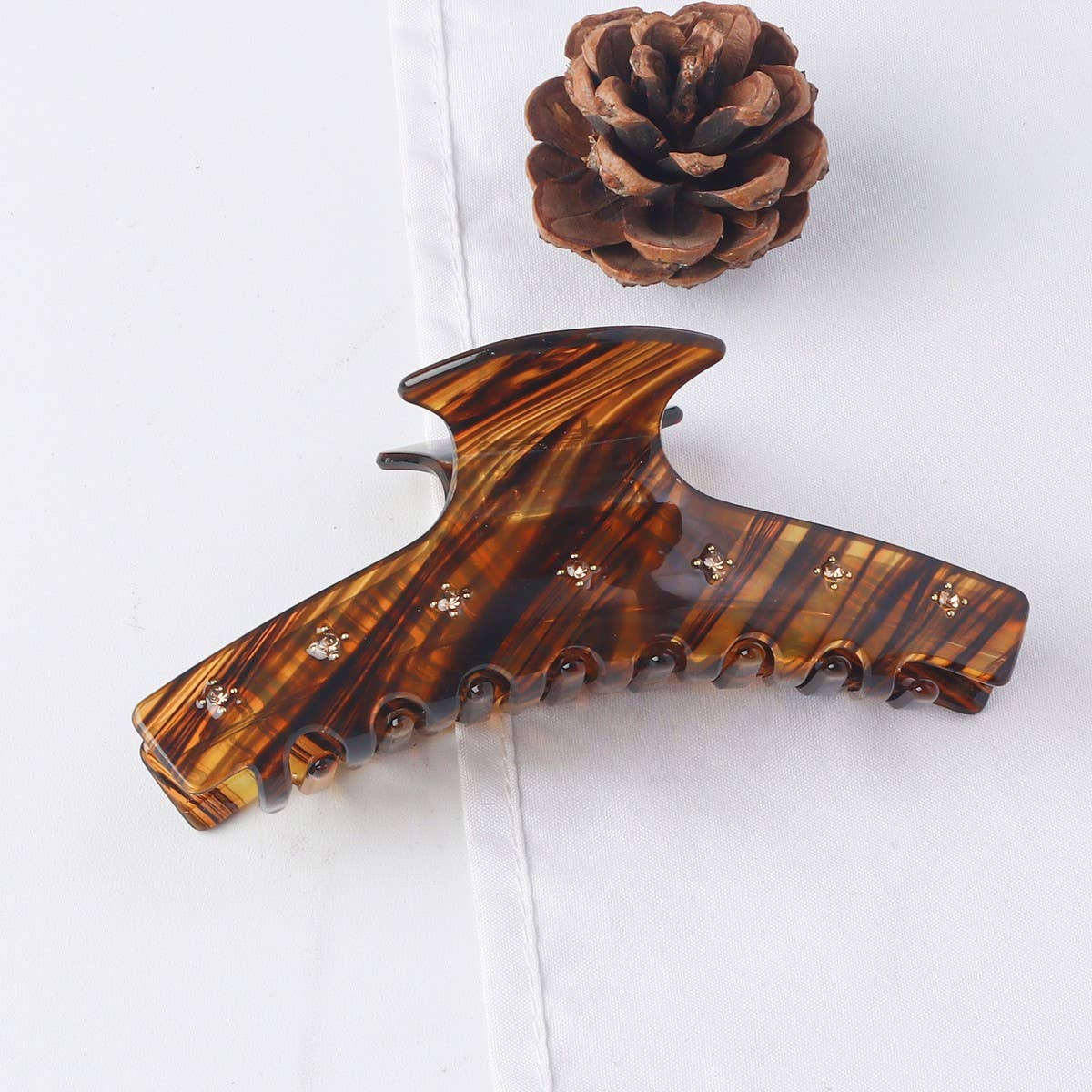 CWAHA1411_MARBLE LARGE HAIR CLAW CLIP