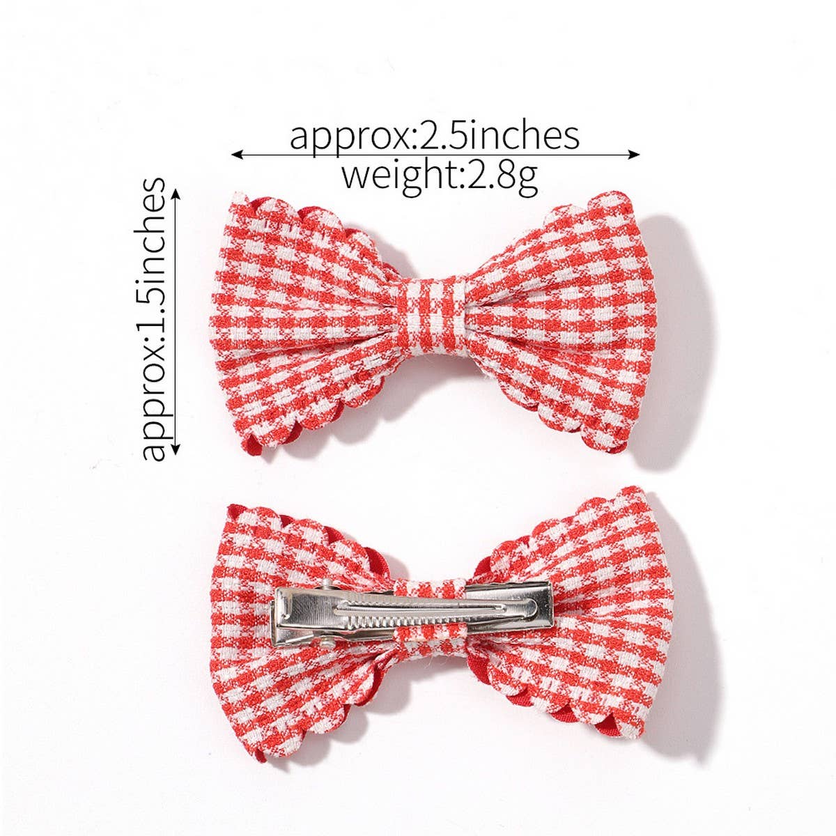 Girls¡¯ Plaid Lace Hair Clips ? Daily & Princess