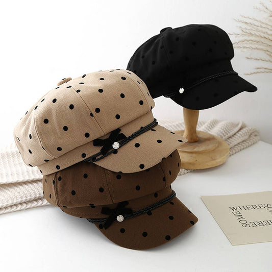 2024 NEW OUTDOOR SUNSHADE POLKA DOT BUCKET HAT_CWAB2853